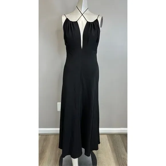NWT TOTEME Gathered Halterneck Maxi Dress Size 36(U4) $900 - Picture 3 of 11
